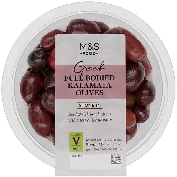 M&S Full-Bodied Greek Kalamata Olives 500g - Image 2