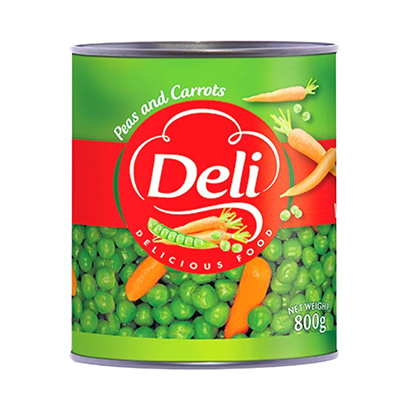 DELI PEAS&CAROTTE 800GR (12)
