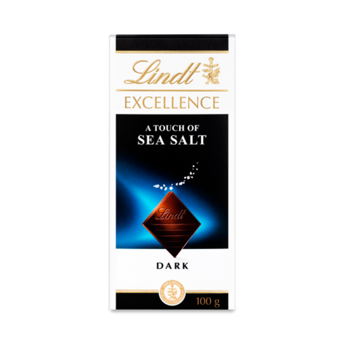 LINDT 100G EXC DRK SEA SALT (20)300367551