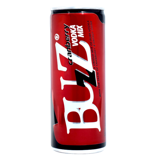 BUZZ CRANBERRY VODKA MIX CAN