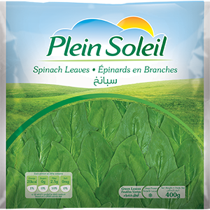 P.SOLEIL FRZ SPINACH LEAVES 400G (20)