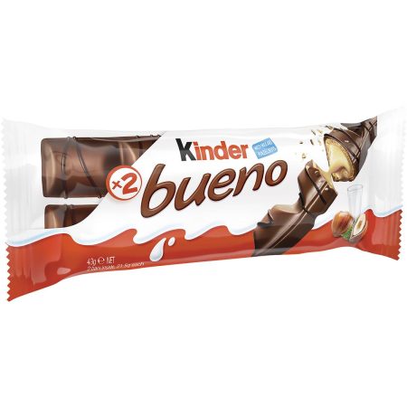 KINDER BUENO MILK CHOCOLATE BAR 43G