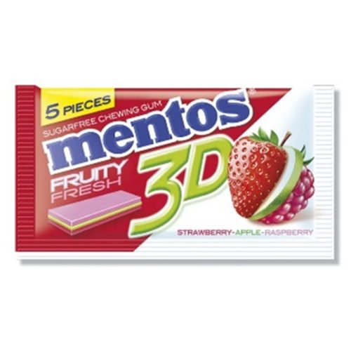 MENTOS 3D FINSEAL STRAWBERRY 5 PIECES