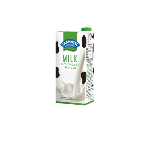 TAANAYEL UHT MILK ZERO FAT SKIMMED 1L