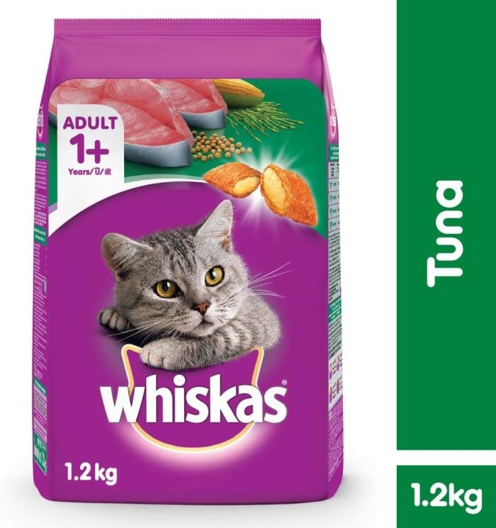 WHISKAS ADULT DRY CAT FOOD TUNA FLAVOUR 1.2KG