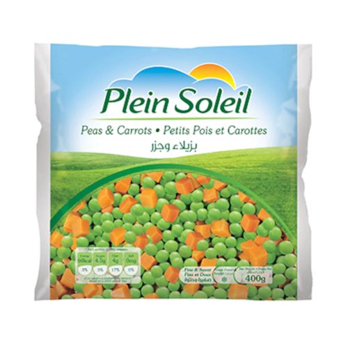 P.SOLEIL FRZ PEAS&CART 400G (20)