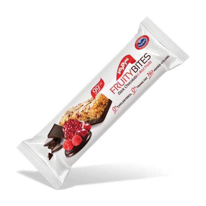 POPPINS FRUITY BITES DARK CHOCOLATE & RED FRUITS