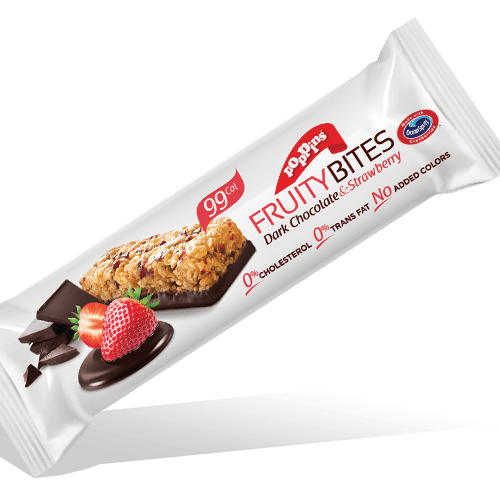 POPPINS FRUITY BITES DARK CHOCOLATE & STRAWBERRY