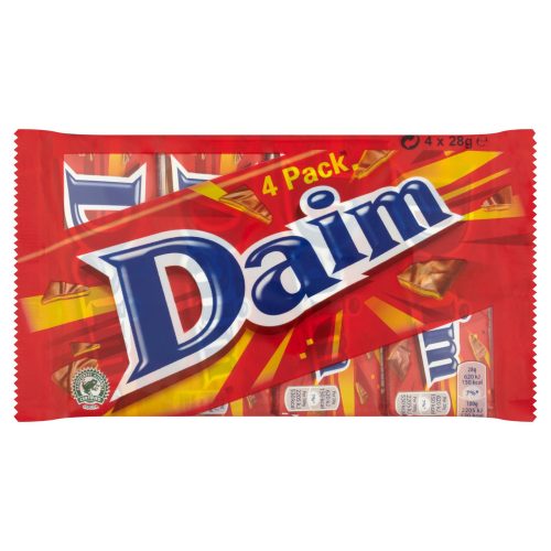 DAIM CHOCOLATE BAR X4