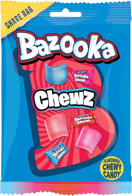 BAZOOKA CHEWZ BAG 120G