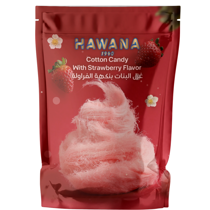 HAWANA COTTON CANDY IN STRAWBERRY FLAVOR BAG 200G