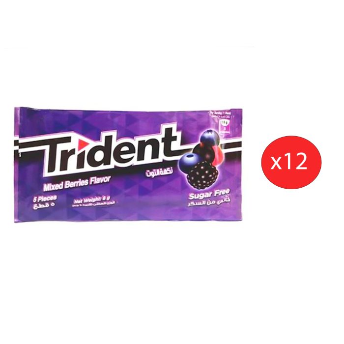 TRIDENT SUGAR FREE MIXED BERRIES