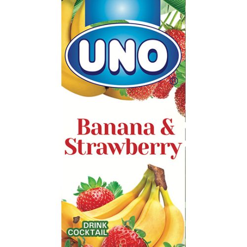 UNO STRAWBERRY&BANANA JUICE CARTON 180ML