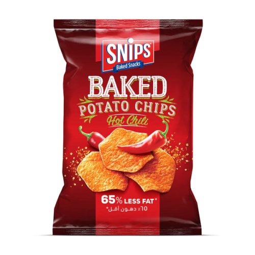 SNIPS BAKED POTATO CHIPS HOT CHILI 62G
