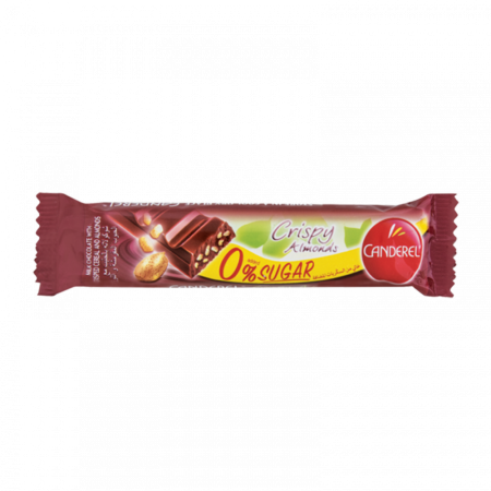CANDEREL  CRISPY & ALMONDS CHOCOLATE 27G  X2 -30%