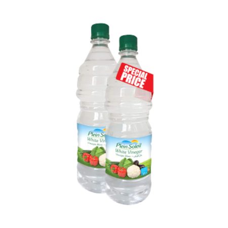 PLEIN SOLEIL WHITE VINEGAR 1L X2 PROMO PRICE