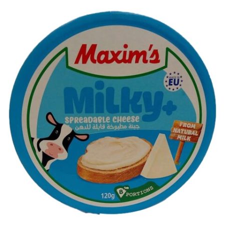 MAXIM'S MILKY CHEESE TRIANGLE CHEESE X8 120G