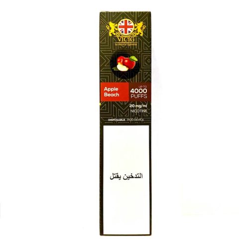 VCIG DISPOSABLE VAPE APPLE BEACH 4000 PUFFS