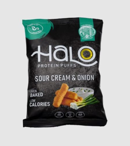 HALO PROTEIN PUFFS SOUR CREAM & ONION 40G
