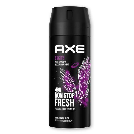 AXE EXCITE CRISP COCONUT & BLACK PEPPER SCENT DEO BODYSPRAY 150ML