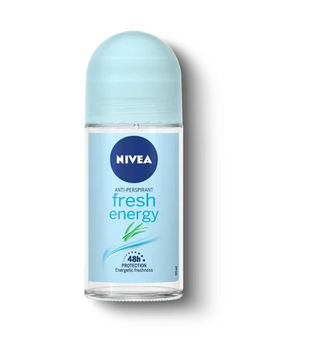 NIVEA WOMEN  ANTI-PERSPIRANT FRESH ENERGY  ROLL-ON  48H PROTECTION ENERGETIC FRESHNESS 50ML