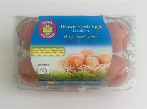 HAWA CHICKEN EGG RED X6