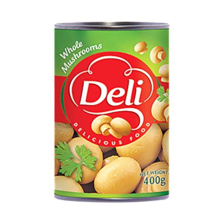 DELI MUSHROOMS WHOLE 400G
