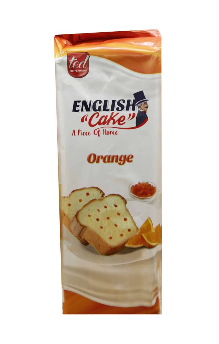ENGLISH CAKE FILLED ORANGE 675G