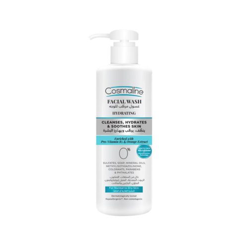 COSMALINE HYDRATING FACIAL WASH FOR NORMAL TO DRY SKIN 250ML