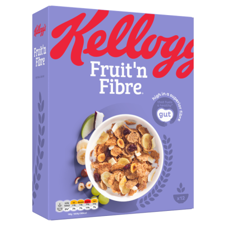 KELLOGG'S CORN FLAKES FRUIT N FIBRE 375G