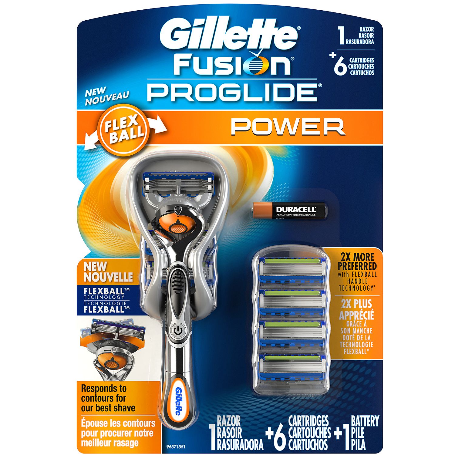 GILLETTE RAZOR FUSION 4+1