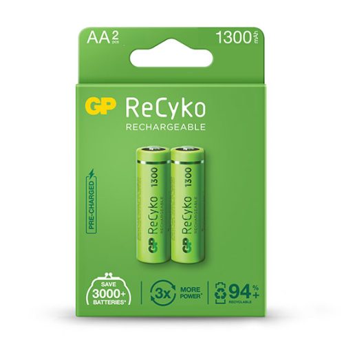 GP RECYKO AA X2 RECH 1300