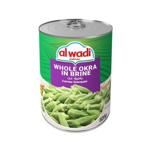 AL WADI AL AKHDAR WHOLE OKRA IN BRINE 820G