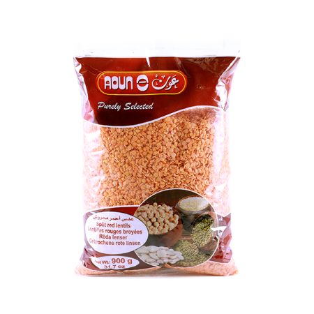 AOUN SPLIT RED LENTILS 900G