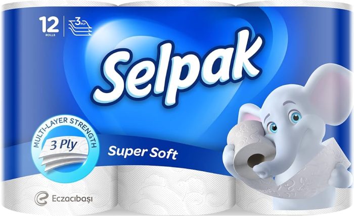 SELPAK TOILET  X12 WHITE