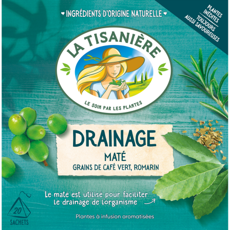 LA TISANIERE INFUSION DRAINAGE MATE 20 SACHETS