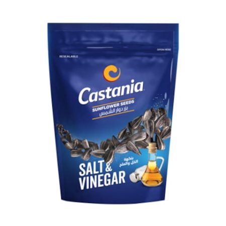 CASTANIA SUPER EXTRA NUTS 250G & SALT VINEGAR SUNFLOWER 150G +15%