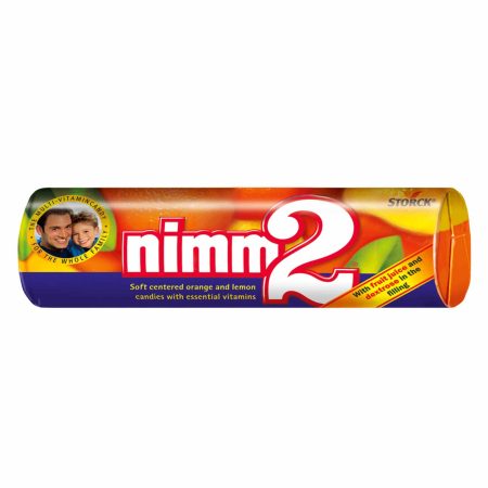 NIMM 2 ROLLS CHOCOLATE CANDY FRUIT 50G
