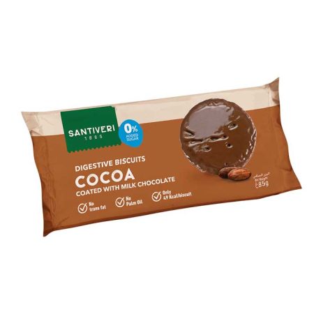 SANTIVERI DIGESTIVE CRANBERRIES WITH MILK CHOCO 85G
