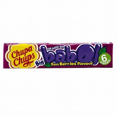 CHUPA CHUPS BIG SOFT BUBBLE GUM BABOL FUN BERRIES FLAVOUR