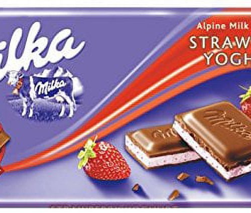 MILKA 100G STRAWB YGRT (PG)