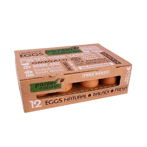 PANIER NATUREL EGG X12