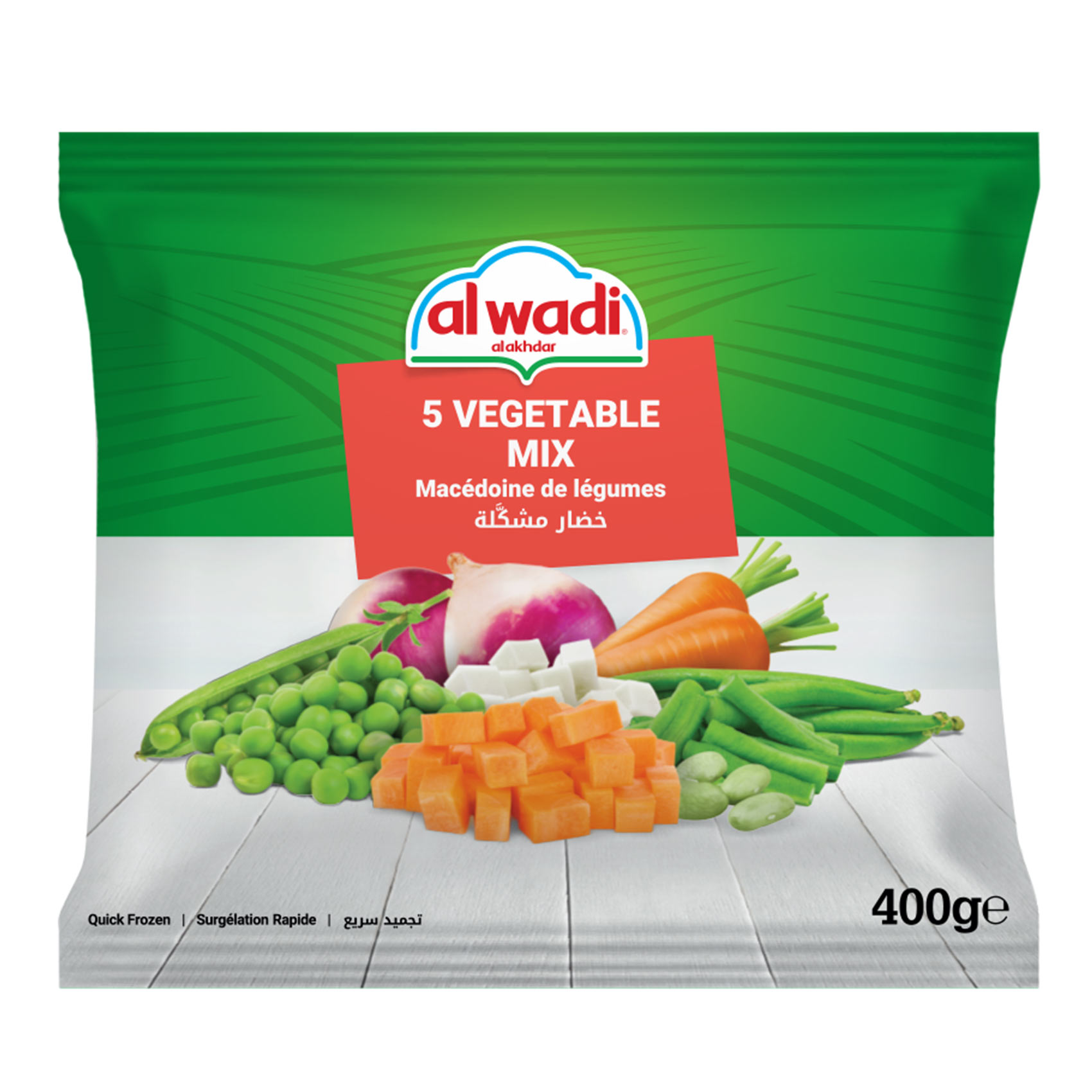 -WAK FRZ PEAS&B.CAR 400G (25+5)