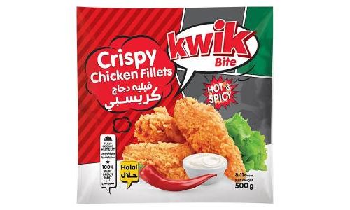 KWIK CRISPY CHICKEN STRIPS HOT 500G