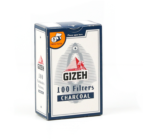 GIZEH 100 FILTER CHARCOAL (10