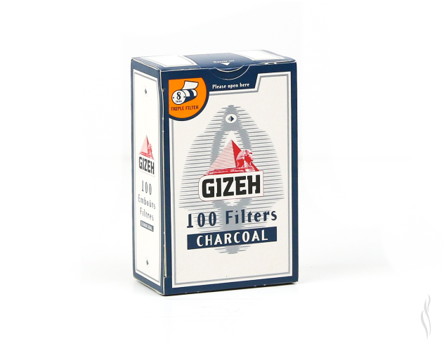 GIZEH 100 FILTER CHARCOAL (10