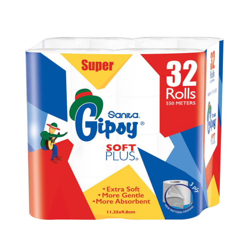 GIPSY TOILET PAPER 32 ROLLS