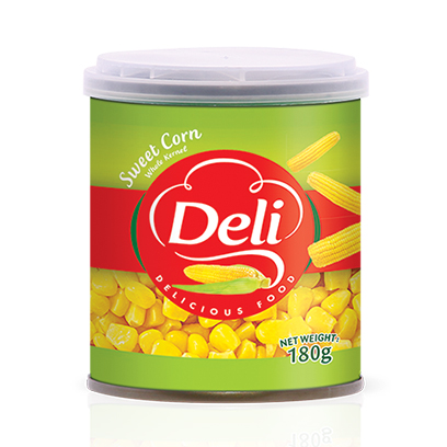 DELI SWT CORN 180G W.CAP (24)