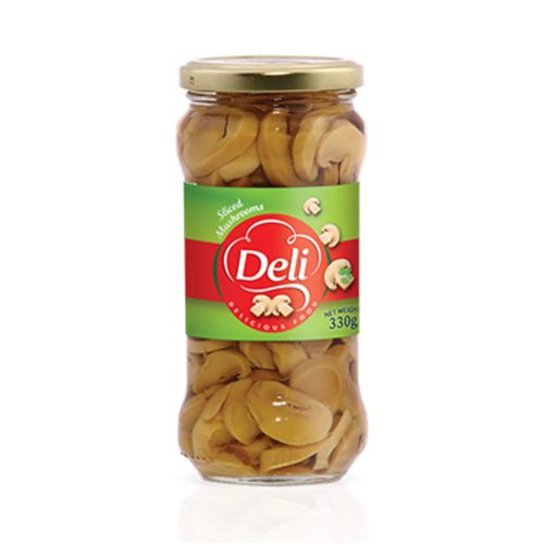 DELI MUSHRM SLICE JAR 330G (12)