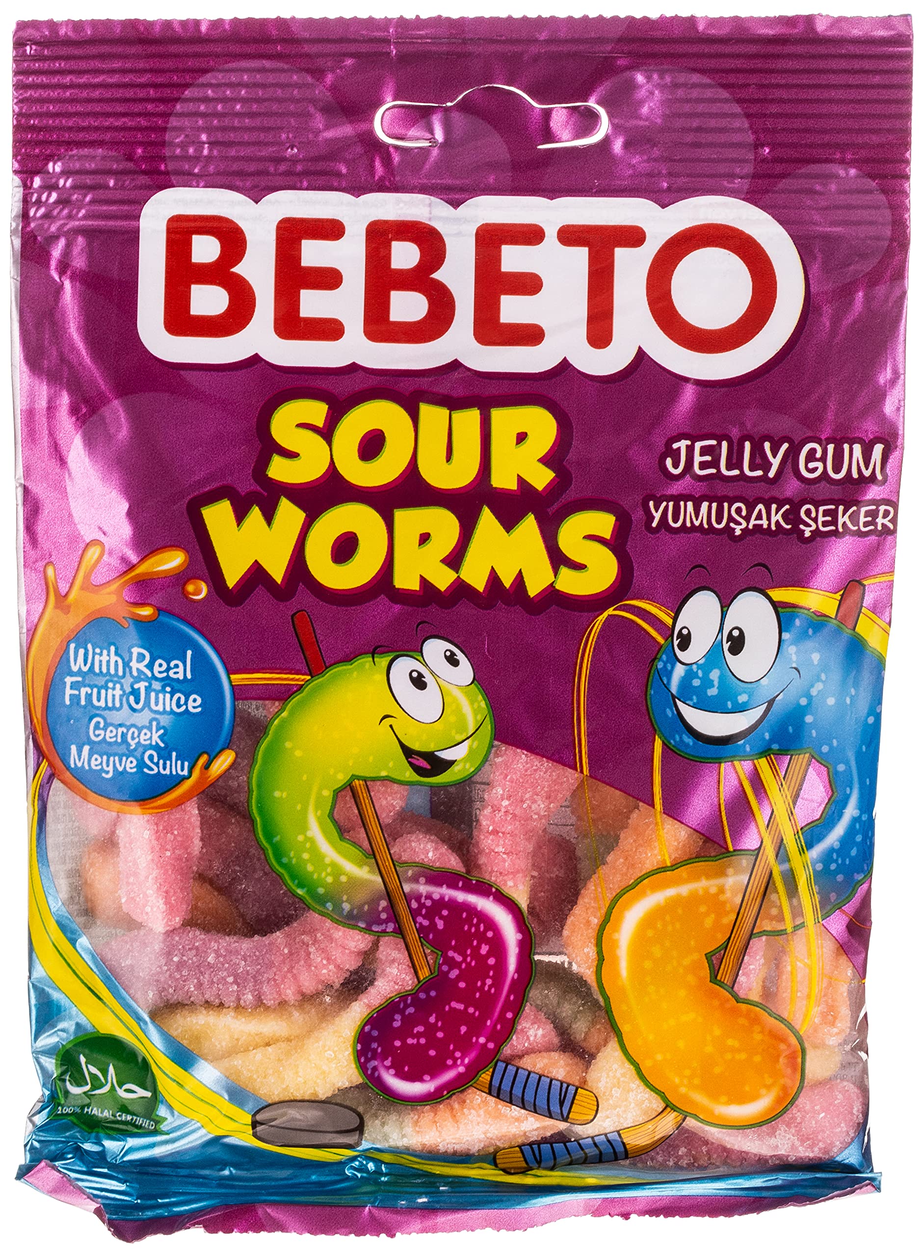 BBTO 80G JLY GUM SOUR WORMS